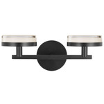 Khan Bathroom Vanity Light - Aged Iron / Glass Silk Screen