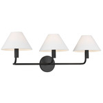 Colfax Wall Sconce - Aged Iron / White Linen