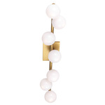 Altair Bathroom Vanity Light - Burnished Brass / Milk
