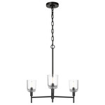 Hartley Chandelier - Aged Iron / Clear