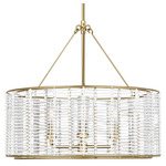 Winslow Chandelier - Powder-Coated Brass / White