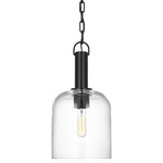 Hartley Pendant - Aged Iron / Clear