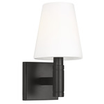 Beckham Wall Sconce - Aged Iron / Milk White