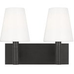 Beckham Classic Bathroom Vanity Light - Aged Iron / Milk White