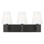 Beckham Classic Bathroom Vanity Light - Aged Iron / Milk White