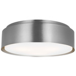 Dartmore Ceiling Flush Light - Brushed Nickel / Etched Glass