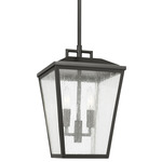 Kennewick Outdoor Pendant - Antique Bronze / Clear Seeded