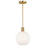 Colewood Pendant - Satin Brass / Milk