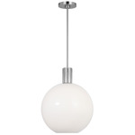 Colewood Pendant - Brushed Nickel / Milk