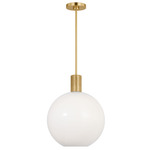 Colewood Pendant - Satin Brass / Milk