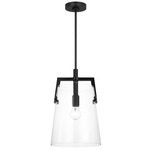 Crofton Pendant - Midnight Black / Clear