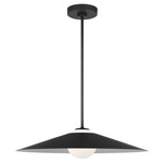 Astra Pendant - Midnight Black / White Opal Etched