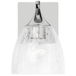 Toffino Wall Sconce - Chrome / Clear Crackle