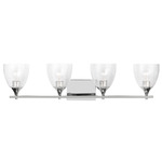 Toffino Bathroom Vanity Light - Chrome / Clear Crackle
