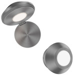 Flipside Adjustable Task Wall Light - Brushed Nickel / White