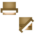 Mantel Color-Select Adjustable Wall Light - Aged Brass / White
