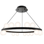 Carousel Color-Select Chandelier - Black / White