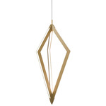 Tribeca Color-Select Pendant - Aged Brass / White