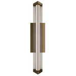 Boulevard Color-Select Bathroom Vanity Light - Aged Brass / White