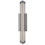 Boulevard Color-Select Bathroom Vanity Light - Brushed Nickel / White