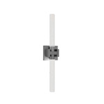 Ripple Color-Select Bathroom Vanity Light - Brushed Nickel / White