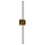 Ripple Color-Select Bathroom Vanity Light - Aged Brass / White