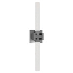 Ripple Color-Select Bathroom Vanity Light - Brushed Nickel / White