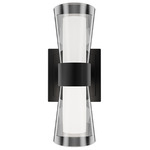Hourglass Color-Select Wall Sconce - Black / Clear / White