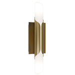 Wrappe Color-Select Wall Sconce - Aged Brass / White