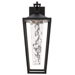Manchester Color-Select Outdoor Wall Light - Black / Clear