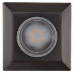Square 2IN Colorscaping Recessed Indicator Light 15V - Bronzed Stainless Steel / Frosted