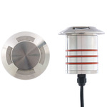 Round 2 Inch Colorscaping Recessed Indicator Light 15V - Stainless Steel