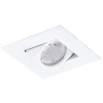 Ocularc 2IN Square Color-Select Adjustable Trim with Housing - White