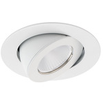 Ocularc 3IN Round Color-Select Adjustable Trim with Housing - White