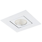 Ocularc 3IN Square Warm Dim Adjustable Trim with Housing - White