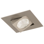 Ocularc 3IN Square Color-Select Adjustable Trim with Housing - Brushed Nickel