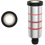 Round 1 Inch Recessed Inground Indicator Light 24V - Black