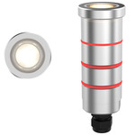 Round 1 Inch Recessed Inground Indicator Light 24V - Stainless Steel