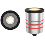 Round 2 Inch Recessed Inground Indicator Light 24V - Black