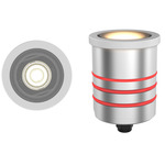 Round 2 Inch Recessed Inground Indicator Light 24V - White