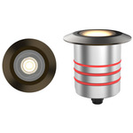 Round 2 Inch Recessed Inground Indicator Light 24V - Bronze Stainless Steel