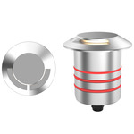 Round 2 Inch Recessed Inground Indicator Light 24V - Stainless Steel