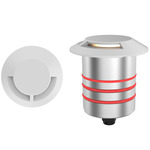 Round 2 Inch Recessed Inground Indicator Light 24V - White