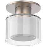 Twist-N-Lite Torch Color-Select Wall / Ceiling Light - Brushed Nickel / Clear