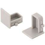 Linear Undercabinet End Caps - White