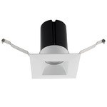 Ion 2IN SQ Color-Select Recessed Trim/Remodel Housing - White / Frosted