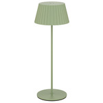 Pleat Color-Select Portable Table Lamp - Green