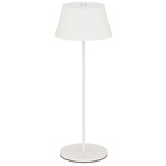 Pleat Color-Select Portable Table Lamp - White