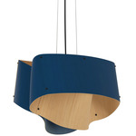 Carlotta Pendant - Black / Blue / Ash