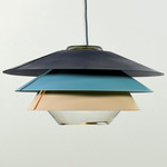 Overlay Pendant - Dark Blue / Light Blue / Beige / Grey
